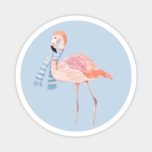 Flamingo in winter Magnet